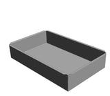 12" x 20" x 4"   Flanges On All Sides •Vertical Sides• •Closed Corners•