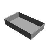 12" x 20" x 4"   •Flanges On Ends• •Vertical Sides• •Closed Corners•