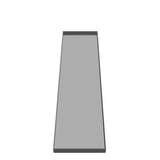 7" x 28" x 1"   •Flange-Free• •Vertical Sides• •Closed Corners•
